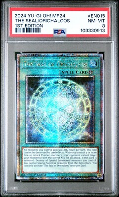 The Seal of Orichalcos - PSA 8 - MP24-EN015 Quarter Century Secret Rare Yugioh-image