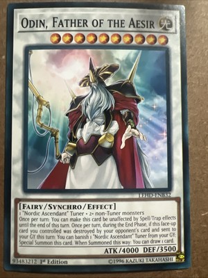 YuGiOh Legendary Hero Decks - Odin, Father Of The Aesir LEHD-ENB32 - 1st Edition-image