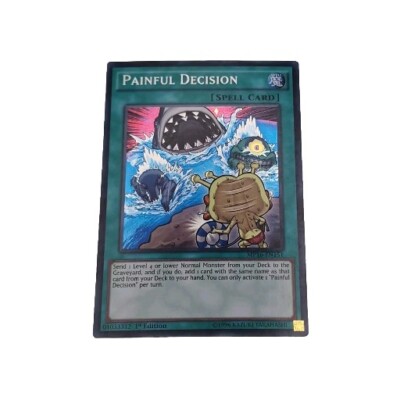 Yu-Gi-Oh! Painful Decision - 2015 Mega-Tins MP16-EN151 Secret Rare 1st Edition-image