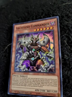 Yugioh Archfiend Commander Limited Edition Super Rare Holo CT11-EN006 (M/NM)-image
