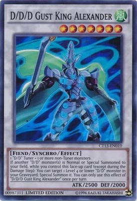 Yugioh! D/D/D Gust King Alexander - CT13-EN010 - Super Rare - Limited Edition Ne-image