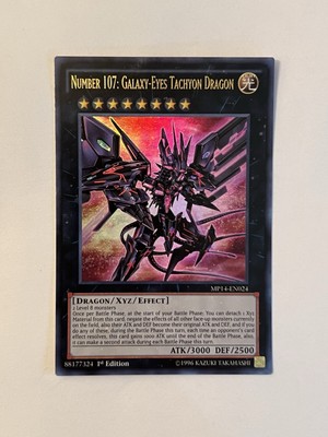 Number 107: Galaxy-Eyes Tachyon Dragon MP14-EN024 2014 Mega-Tins Mega...-image