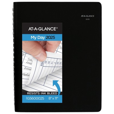AT-A-GLANCE 2025 Appointment Book Planner Daily Four Person Group Planner-image