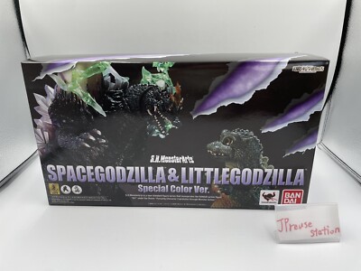 S.H.MonsterArts Space Godzilla & Little Godzilla Special Color Figure BANDAI-image