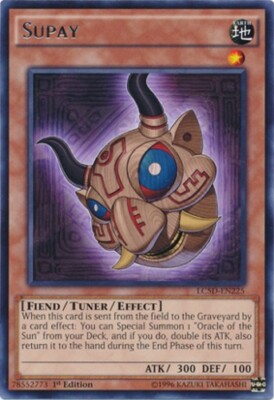 Yugioh! LP Supay - LC5D-EN225 - Rare - 1st Edition Lightly Played, English-image