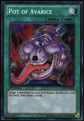 Yu-Gi-Oh! - Pot of Avarice 2013 LCJW-EN290 Secret Rare 1st Edition-image