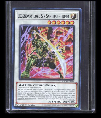 Yugioh Legendary Lord Six Samurai - Enishi ROTA-EN040 Rage of the Abyss (SR)-image