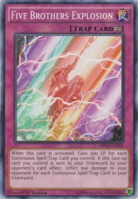 Five Brothers Explosion - MP14-EN058 - Common - 1st Edition x3 - Near Mint-image
