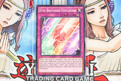 Yugioh Trap Card Five Brothers Explosion MP14-EN058 1st Edition Common-image