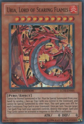 Yugioh! Uria, Lord of Searing Flames - LC02-EN001 - Ultra Rare - Limited Edition-image