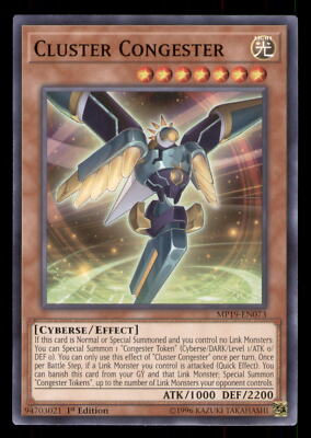 Yugioh Cluster Congester #MP19-EN073 2019 Gold Sarcophagus Tin Mega Pack LP-image