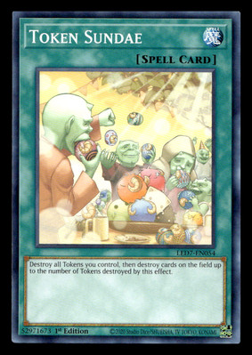 Yugioh Legendary Duelists: Rage of Ra #LED7-EN054 Token Sundae-image