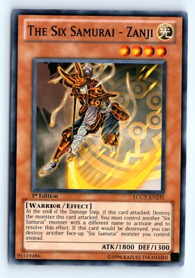 Yu-Gi-Uh The Six Samurai - Zanji #LCGX-EN231 Legendary Collection 2 tcg LP-image