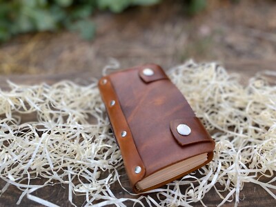 Vintage Leather Note Journal Notepad Diary Book Handmade Genuine Leather Gift Ho-image