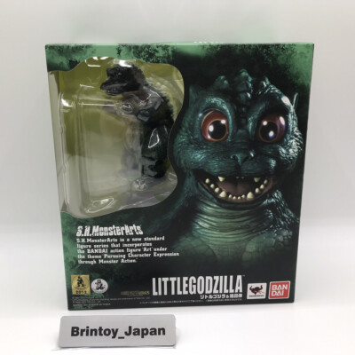 S.H.MonsterArts Little Godzilla & Crystal Bandai Figure From Japan-image