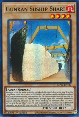 1x Gunkan Suship Shari - 1st Edit NM Eng YuGiOh - 2022 Mega Tin - Pharoah's Gods-image
