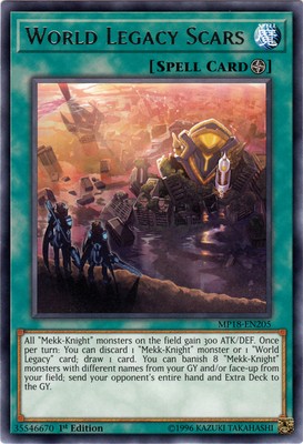 World Legacy Scars - MP18-EN205 - Rare - 1st Edition - Lightly Played-image