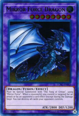 Yu-Gi-Oh Card - LCKC-EN062 - MIRROR FORCE DRAGON (ultra rare holo) - NM-image