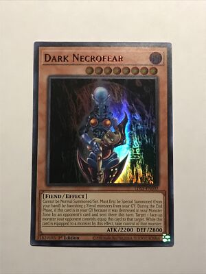 Yugioh Dark Necrofear LDS3-EN002 Red Ultra Rare 1st Edition Near Mint-image