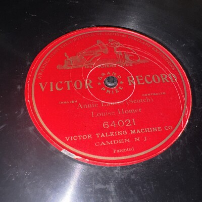 Victor Grand Prize 78 RPM Louise Homer - Annie Laurie 64021 V+-image