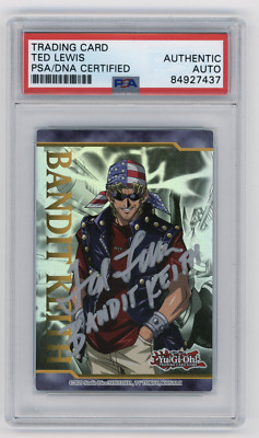 PSA Signed Ted Lewis Bandit Keith Art Token Legendary Duelist Yu-Gi-Oh!-image