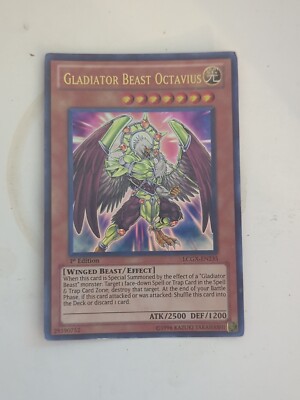 Gladiator Beast Octavius LCGX-EN235 1st Edition NM Ultra Rare Yugioh -image