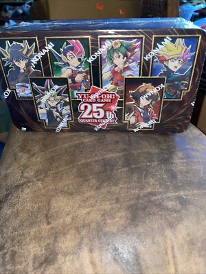 Yugioh Trading Card Collection 25th Anniversary Collector Tin 3-18 Card Mega PAC-image