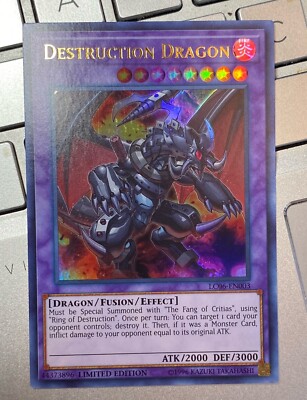 Yugioh Destruction Dragon LC06-EN0053 Ultra Rare Limited Edition nm condition-image