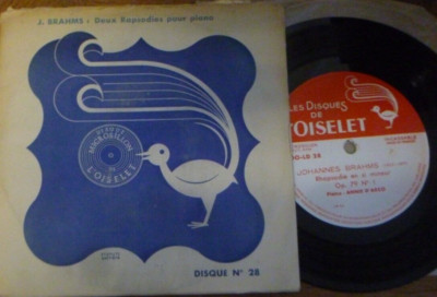 ANNIE D'ARCO / BRAHMS rhapsodies for piano op.79 / DISQUES DE L'OISELET-image
