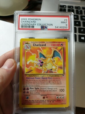 Pokemon Charizard 3/110 Legendary Collection Set Non Holo Rare PSA 9 MINT-image