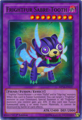 Frightfur Sabre-Tooth - MP16-EN137 - Ultra Rare - 1st Edition LP YuGiOh!  2016 M-image