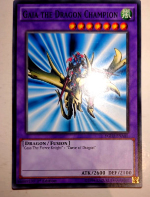 Yu-Gi-Oh! TCG Gaia the Dragon Champion Yugi's Legendary Decks YGLD-ENA41 1st ED-image