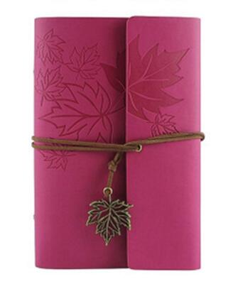 Leather Writing Journal Notebook 7 Inches Classic Spiral Bound Notebook Refil...-image