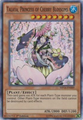 Talaya, Princess of Cherry Blossoms - MP14-EN089 - Super Rare - 1st Edition x1 --image