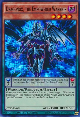 Dragonox, the Empowered Warrior - CT13-EN006 - Super Rare - Limited Edition - He-image