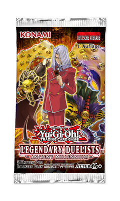 Yu-Gi-Oh - Legendary Duelists Ancient Millenium Booster, 1st Edition, German Original Packaging-image