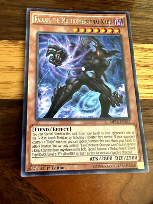 Radian, the Multidimensional Kaiju MP16-EN163 1st Edition Rare NM + BONUS-image