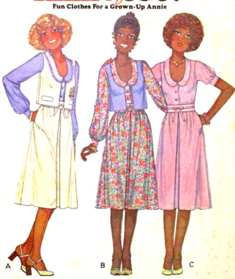 1978 Vintage McCall's Sewing Pattern Blouse skirt vest Annie outfit size 16 uncu-image
