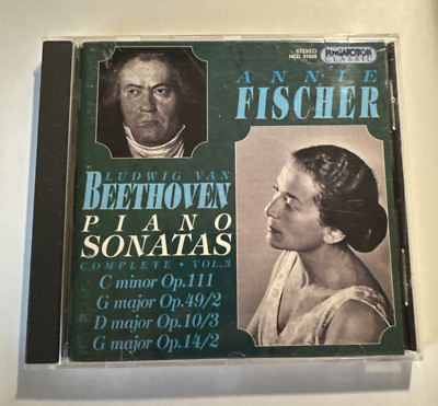 ANNIE FISCHER - Ludwig van Beethoven: Piano Sonatas, Vol. 3 (CD, 1996) OOP  RARE-image