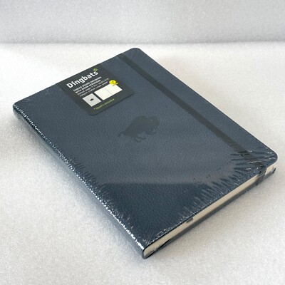 Dingbats Dotted Pages A5+ Blue Bison Hyatt Exclusive Tread Bound Notebook-image