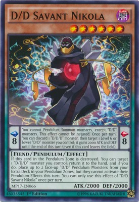 D/D Savant Nikola - MP17-EN066 - Common - 1st Edition Near Mint 2017 Mega Tin Si-image