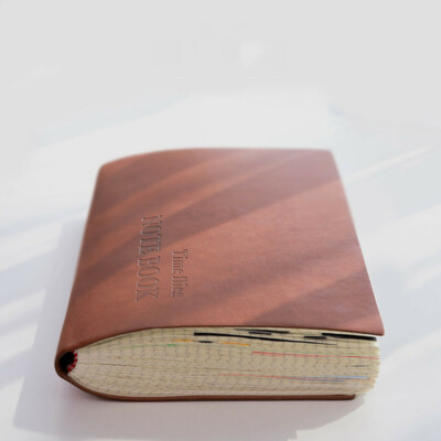 A5/A6 PU Leather Journal Vintage Notebook Grid Paper Writing Diary 264 Pages-image