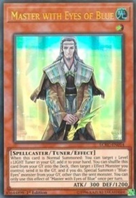 1x Master with Eyes of Blue - LCKC-EN014 - Ultra Rare - 1st Edition NM YuGiOh!  -image
