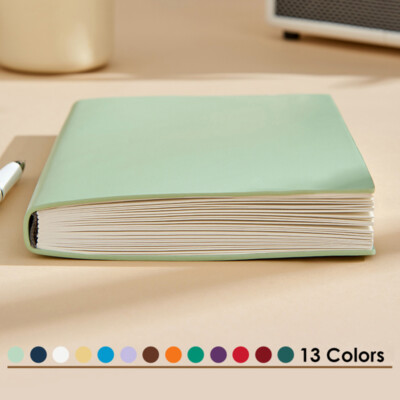 256 Pages PU Leather Journal A5 Notebook Blank Paper Writing Diary Planner-image