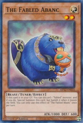 1x The Fabled Abanc - 1st Edition NM Eng YuGiOh - 2022 Mega Tin - Pharoah's Gods-image