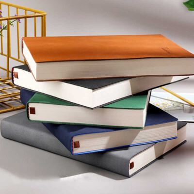 Thick PU Leather Journal A5 Notebook Lined Paper Writing Diary Planner 352 Pages-image