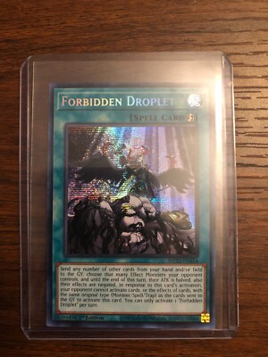 Forbidden Droplet - 2022 Mega Tin - Prismatic Secret Rare - 1st Ed. Mint -image