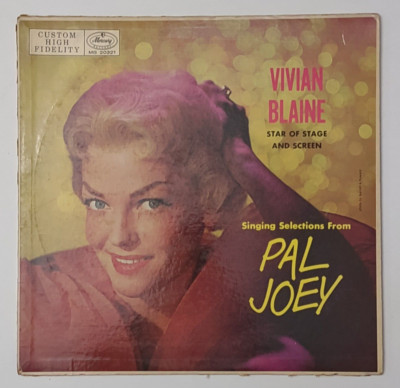 Vivian Blaine Pal Joey Annie Get Your Gun vinyl record Mercury MG 20321 Tested-image