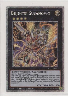 2014 Yu-Gi-Oh! Mega-Tins Limited Edition Bujintei Susanowo #CT11-EN002 0l1-image