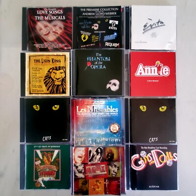 Broadway Musical Soundtracks - CD - Annie - Cats - Rent - Phantom - Les -Horrors-image